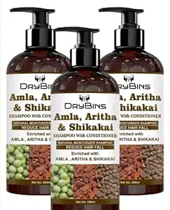 Ayurvedic Amla, Aritha and Shikakai Shampoo with Conditioner for Reduce Hairfall and Anti-