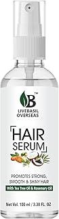 Livebasil Overseas Hair Growth Serum - Promotes Strong Smooth & Shiny Hair with Tea Tree Oil & Rosemary Oil (100 ml) Limited stock offer