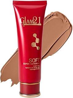 Glam21 Blendable Tube Foundation | Hides Skin Imperfections, Dark Spots, Fine lines | Lightweight | Suitable for All | 6 Shades Match Indian Skin Tones | 50gm|06-Tan
