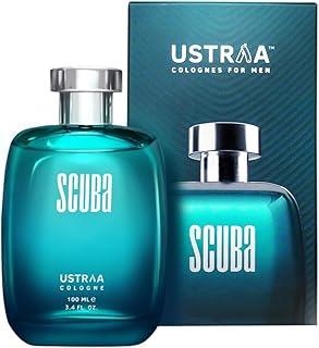 Ustraa Scuba Cologne - 100ml - Perfume for Men | With lively, spicy and deep aquatic notes | Ideal for day occasions | Long-lasting fragrance with no gas