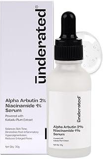 Underated Alpha Arbutin 2% + Niacinamide 1% Serum | Brightening & Skin Tone Correction | With Kakadu Plum Extract | For All Skin Types | 30g