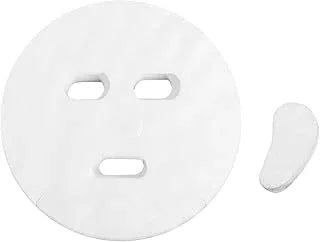 Mapperz Facial Mask Sheets White Diy Facial Paper Sheet Natural Cotton Spa Skin Care Beauty Face Masks with Eye Mask Paper for Women Girl (100Pieces)