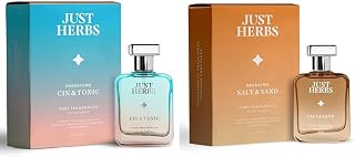 Just Herbs Energising Cin & Tonic EDP Perfume For Men Long Lasting Fragrance - 50 Ml & Relaxing Salt & Sand EDP Perfume Fo