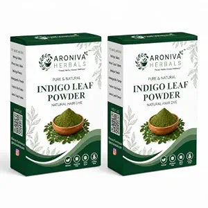 Aroniva Herbals Pure Indigo Powder, 200g Each, Pack of 2