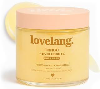 lovelang Mango + Hyaluronic Hair Mask | Deep Hydration & Frizz Control | For Dry, Frizzy Hair | 120ml | Smoothes & Nourishes | All Hair Types