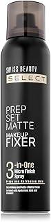 Swiss Beauty Prep Set Matte Makeup Fixer | Natural Matte Finish | With Vitamin E and Hyaluronic Acid | Long Lasting | 3-in-1 micro-fine spray | 120ml