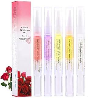 INOG 5pcs Cuticle Oil Pens Cuticle Revitalizer Oil Pen Set Kit Nail Art Gel Polish Nutrition Oil Pen Manicure Pedicure Tool Tips (Pack of 5)