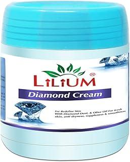 Lilium Diamond Massage Cream 500ml – Natural Face & Body Massage Cream with Diamond Dust for Radiant, Smooth, and Healthy-Looking Skin, Ideal for Normal Skin and Daily Use.