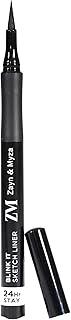 ZM Sketch Eyeliner, Flexi-tip Applicator, Quick-drying Formula, Long-lasting Eye Makeup, Jet Black, 1.6ml