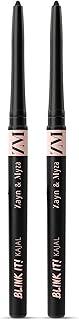 Zm Zayn & Myza Blink It Kajal -24 Hour, Smudge Proof, Waterproof, Jet Black, 0.7 g (Pack Of 2) Matte Finish