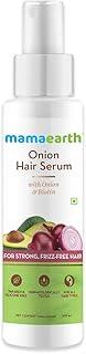 Mamaearth Onion Hair Serum For Silky & Smooth Hair, Tames Frizz, with Onion & Biotin for Strong, Tangle Free & Frizz-Free - 100 ml