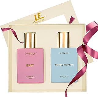 La French Brat & Alpha Women Luxury Unisex Perfume Gift Set 50ml X 2 Pcs | Eau De Parfum | The Perfect Love Pair Perfume Gift Set for Couples
