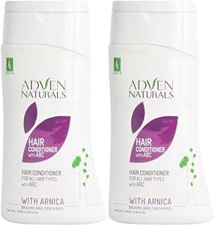 ADVEN Hair Conditioner with ABC (Arnica, Brahmi & Cantharis) | Deep Nourishment & Frizz Control | Anti-Dandruff, Hydrating & Strengthening Formula for Soft, Smooth, Tangle-Free Hair | 2x100ml