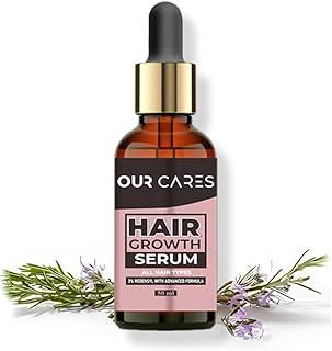 OURCARES Advanced Hair Growth Serum/For Women & Men/Made With Redensyl, Anagain, Procapil & Rice Water/for Hair Fall/Hair Thinning & for All Hair Types (50 ml)