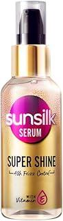 Sunsilk Super Shine Hair Serum For Dry frizzy Hair with Vitamin E Nourishment, 48 hour frizz free, non-sticky, 45ml
