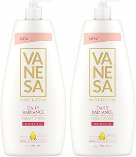 VANESA Shea Butter Body Lotion With SPF 15(400ML Each) - Pack of 2 | Daily Moisturizer for Dry Skin With Non-Greasy Formula And Glowing Skin | For All Skin Type