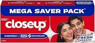 Closeup Toothpaste | Long lasting 18 Hours Of Fresh Breath & White Teeth - 300g (Pack of 2)