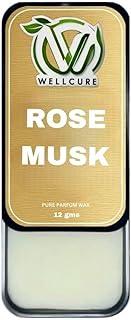 Wellcure Rose musk solid perfume 12g | Natural Long-Lasting Balm Fragrance | Natural Long-Lasting Balm Fragrance | Compact, Travel-Friendly Scent | Gifting Pack for Him & Her