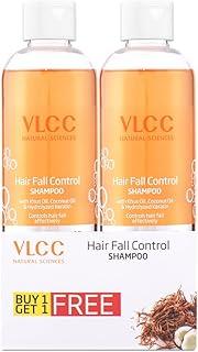 VLCC Hair Fall Control Shampoo - B1G1-350ml X 2 (700ml) | Stronger, Thicker Hair. Helps Control Hair Fall | Hair Fall Shampoo | Improved Scalp Health with Khus & Coconut Oil.