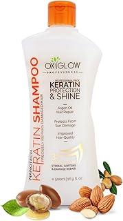 OxyGlow Herbals Keratin Shampoo 500 ml|Enriched with Argan Oil|Precisely Repairs Damaged Hair|Protect from Sun Damage|Improved Hair Quality