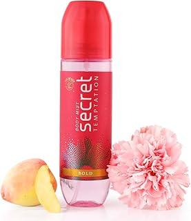 Secret Temptation Bold Body Mist Perfume for Women, 120ml|Long-Lasting Fragrance|Dermatologically Tested & Safe on SkinlFruity Body Mist Deo for Women