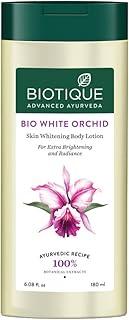 Biotique White Orchid Brightening Body Lotion For Extra Brightening & Radiance (180ml, Normal Skin)