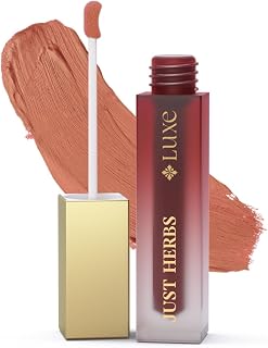 Just Herbs Luxe Dream Muse Mousse Liquid Lipstick | Luxury Makeup | Velvet Matte | Long Lasting & Transferproof Formula (Pack of 2)