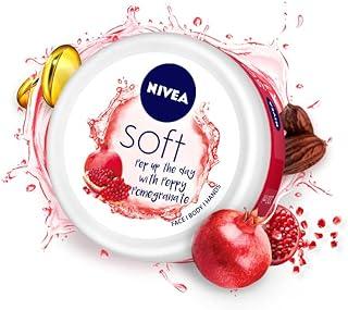 NIVEA Soft Light Moisturizer 200ml | Peppy Pomegranate | For Face, Hand & Body, Instant Hydration | Non-Greasy Cream | With Vitamin E & Jojoba Oil | All Skin Types
