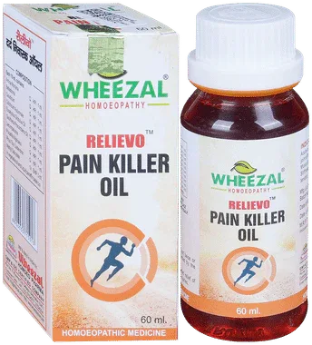Wheezal Relievo Pain Killer Oil bottle of 60 ml oil