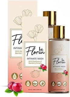 Floren Intimate Hygiene Wash For Women, 120ml, pH balanced, Prevents Itching, Irritation & Dryness, Paraben Free & SLS free, Pack of 1