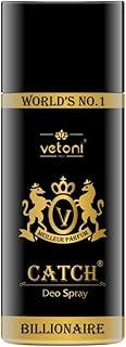Vetoni Billionarire Deo body Spary for men,Fresh Active Original 48 Hours Deodrant |no gas body deodrant165 ml (Fresh)