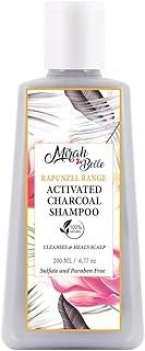 Mirah Belle - Activated Charcoal Natural Shampoo - Cleanses Scalp, Heals Dandruff and Prevents Hair Fall - Sulfate and Paraben Free - 200 ml