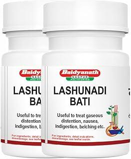 Baidyanath Asli Ayurved Lashunadi Bati | Supports Digestive Health | Relieves Indigestion & Gas | Ayurvedic Herbal Tablets - 80 Tablets (Pack of 2)