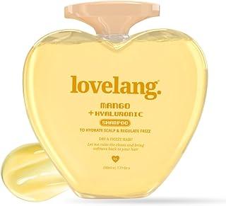 lovelang Mango + Hyaluronic Shampoo | Frizz Control & Hydration Boost | Smoothens & Softens Hair | for Dry, Frizzy Hair| Fruity Mango Scent | 230ml