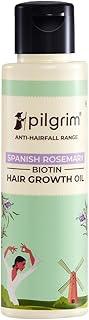 Pilgrim Spanish Rosemary & Biotin HairGrowth Oil to Control Hair Fall & Strengthens Hair 100ml | Rosemary essential oil for hairgrowth | Reduces Hairfall | Strengthens Hair I For Women and Men