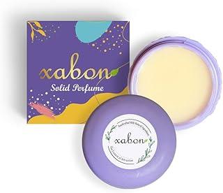 Xabon Natural Simply Chic Solid Perfume for Women & Men Long Lasting Scent Luxury Body Fragrance Pocket Size Deodorant Compact Neutralises Frozen Alcohol-Free Cologne Balm Special Unique Gift for Her