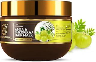 Khadi Natural Powered Botanics Amla and Bhringraj Hair Mask 200gm, Anti-Hair Fall, Paraben, Silicone and Sulphate Free, Suitable for All Hair Types, 180 gram (Pack of 1)