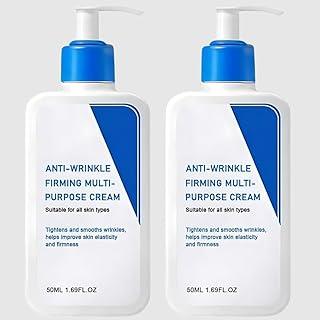 Anti-Wrinkle Firming Multi-Purpose Cream, Suitable for All Skin Types, Tightens and Smooths Wrinkles, Improves Skin Elasticity and Firmness 50ML (Pack of 2)