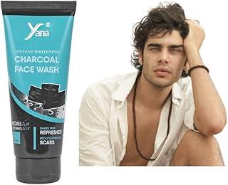 Yana Activated Instant Brightening & Lightening Glow Charcoal Face Wash Cleanser | Charcoal Facewash For Men