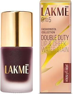 Lakme 9to5 Double Duty Lip & Cheek Water Stain Ruby Glow - 9ml