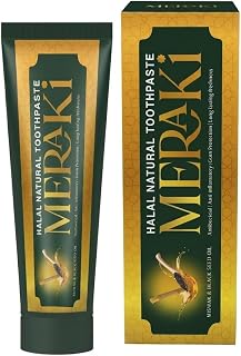 Meraki Halal Natural Toothpaste with Miswak & Black Seed Oil 120 Gram – Antibacterial, Natural Oral Care