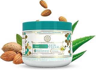 Khadi Natural Nourishing Skin Cream|Richness of almond oil| Deeply moisturises skin| Cream that heals irritated skin|Suitable for all skin types| 200 g