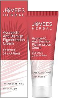 Jovees Herbal Anti-Blemish Pigmentation Cream with Saffron | Reduces Dark Spots, Acne Scars & Pigmentation | Ayurvedic Formula with Almond, Coconut & Olive Oil for Skin Brightening & Even Tone | For All Skin Types - 60g