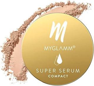 MyGlamm Super Serum Compact,301C, Rose, 9g | Infused With Hyaluronic Acid & Vitamin E | Matte Finish Compact Powder | All Skin Type