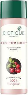 Biotique Winter Cherry Rejuvenating Body Lotion | Moisturizes and Hydrates the Skin | Prevents Ageing, Wrinkles and Dark Spots| 100% Botanical Extracts| Suitable for All Skin Types | 190ml
