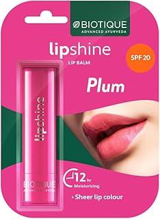Biotique Natural Makeup Magikisses Lip Balm, Plum Lush Multi-Color
