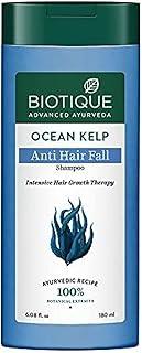 Biotique Ocean Kelp Anti Hairfall Shampoo | Intensive Hair Growth Therapy| Anti Hairfall Shampoo that Maintains Shine |100% Botanical Extracts | Suitable for All Hair Types |180ml