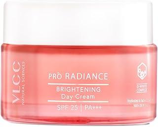 VLCC Pro Radiance Skin Brightening Day Cream SPF 25 PA +++ - 50g For Lightening Dark Spots with UV Protection | Helps Even Tone | With Lavender Oil, Nutmeg Oil, Mulberry Extracts.