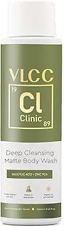 VLCC Clinic Deep Cleansing Matte Body Wash - 250ml | Non-Greasy Body Wash | Cleanses Toxins, Dust, Dirt, and Oily Sweat | Non-Greasy Shower Essential Body Wash | Suitable for All Skin Types
