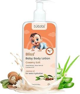 tütots Baby Body Lotion - Enriched with Shea Butter, Aloe Vera & Coconut Oil - Infused with Jojoba Oil - Baby Moisturizer for Face & Body - Ideal for 0-5 Year Olds - Gentle Skincare for Kids